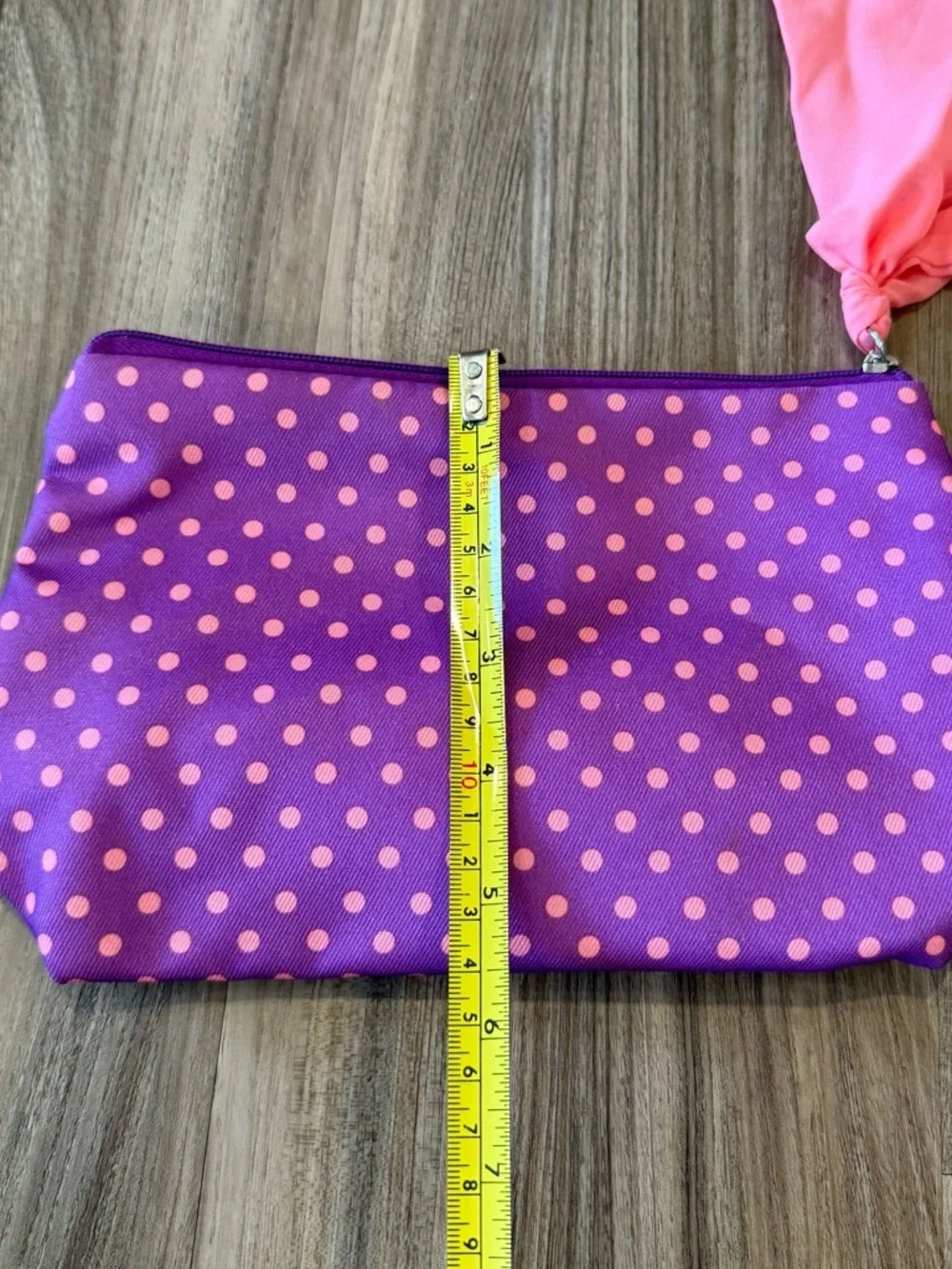Lancôme Purple & Pink Polka Dot Cosmetic Bag